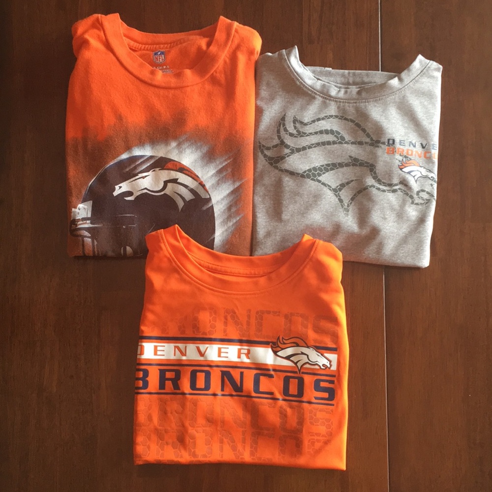 Broncos boys shirts size 7 and 8 bundle